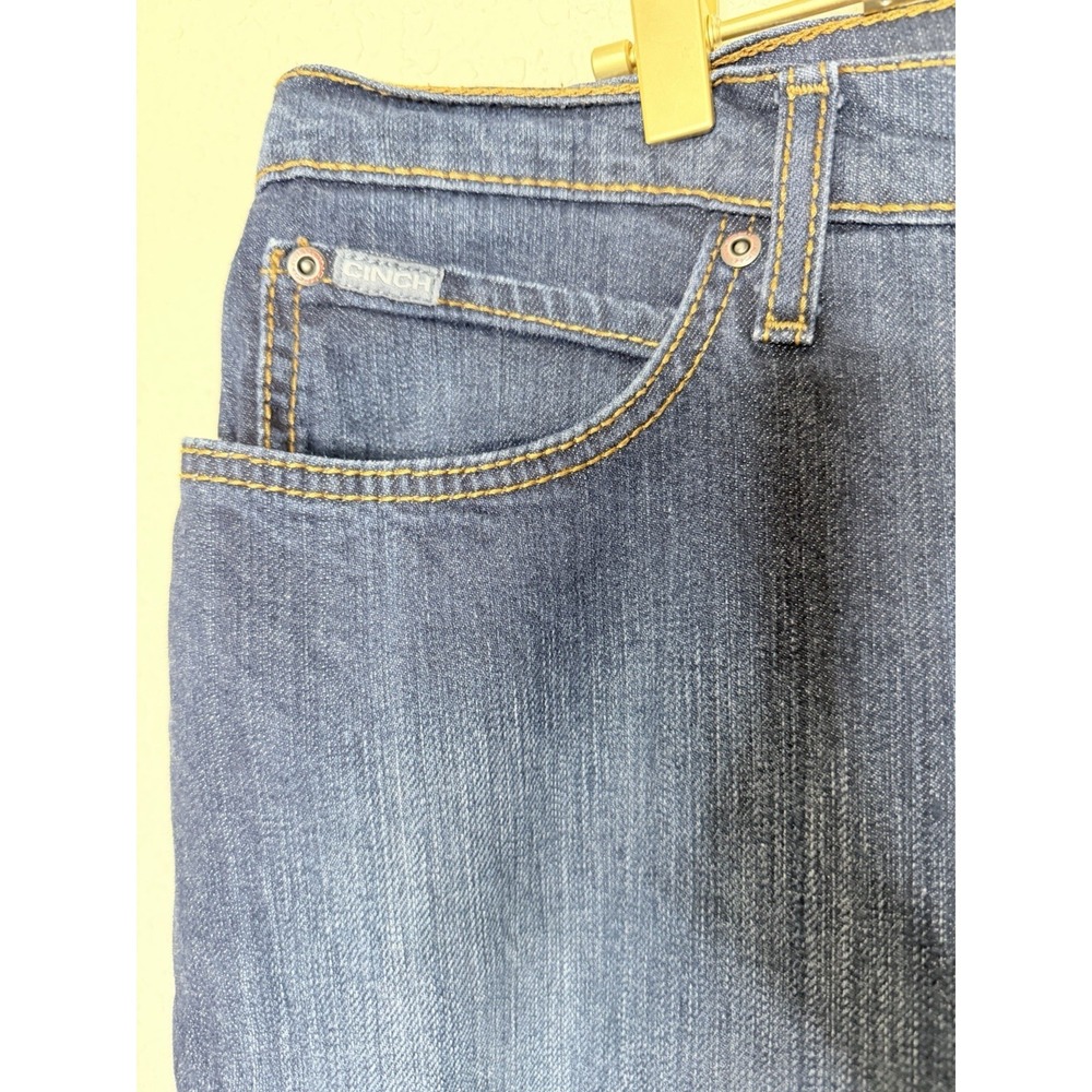 Cinch‎ Jenna Denim Jeans Womens Size 34/17R Blue Bootcut Western Rodeo - Picture 4 of 12